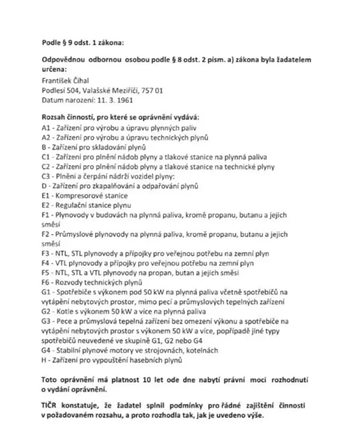 TIČR oprávnění - strana 2