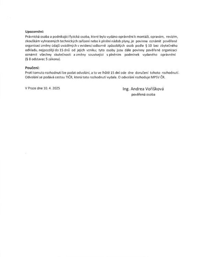 TIČR oprávnění - strana 3